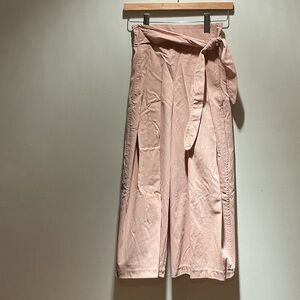 EDUN Blush Tie-Waist Wide Leg Pants
